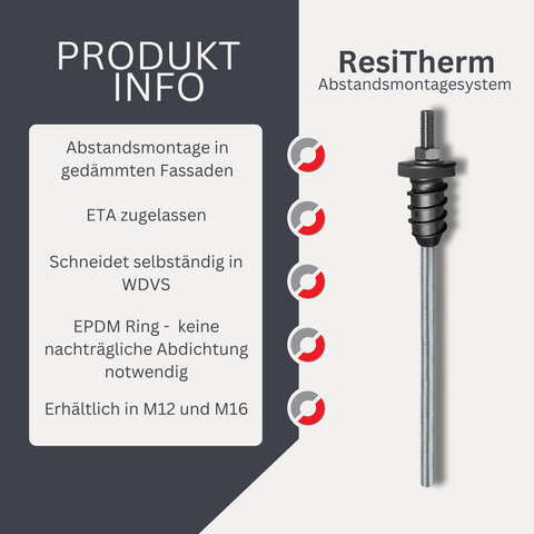 ResiTherm spacer mounting system